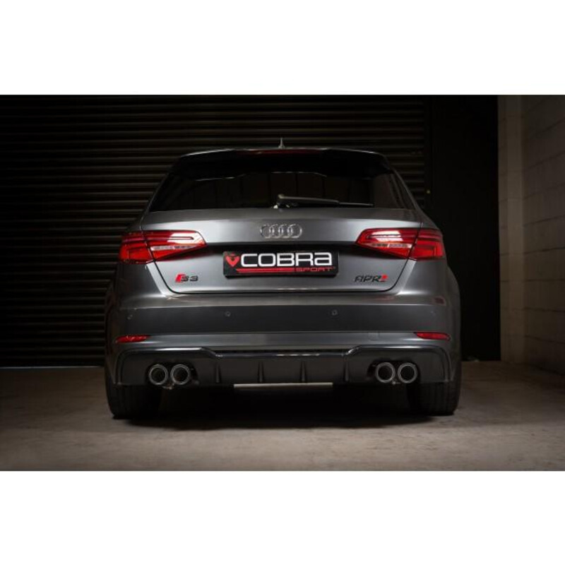 Ligne d'Echappement Complète "Turboback" Cobra pour Audi S3 8V Sportback (12-20) - Avec Valve