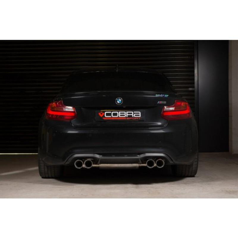 Ligne d'Echappement "Catback" Cobra pour BMW M2 F87 - Avec Valve (Ø3")