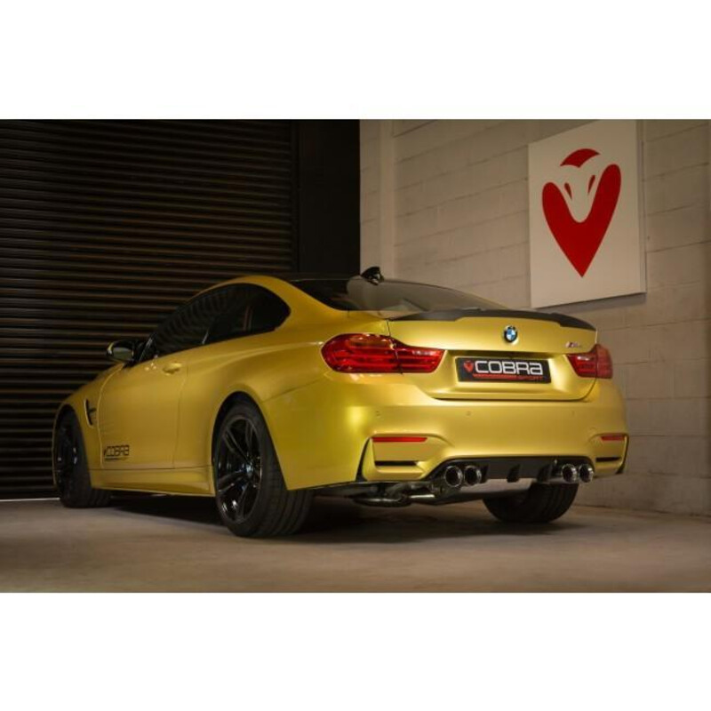 Ligne d'Echappement "Catback" Cobra pour BMW M4 F82 - Avec Valve (Ø3")