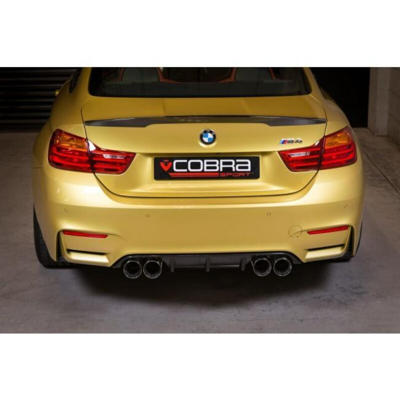 Ligne d'Echappement Complète "Turboback" Cobra pour BMW M4 F82 - Avec Valve (Ø3")