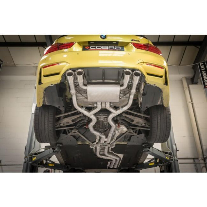 Ligne d'Echappement Complète "Turboback" Cobra pour BMW M4 F82 - Avec Valve (Ø3")