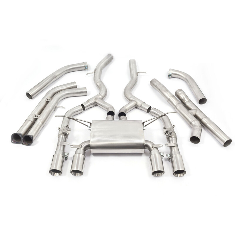 Ligne d'Echappement Complète "Turboback" Cobra pour BMW M4 F82 - Avec Valve (Ø3")