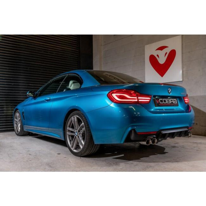 Silencieux "Style M4" Cobra pour BMW 420d F32, F33 & F36 (13-20)