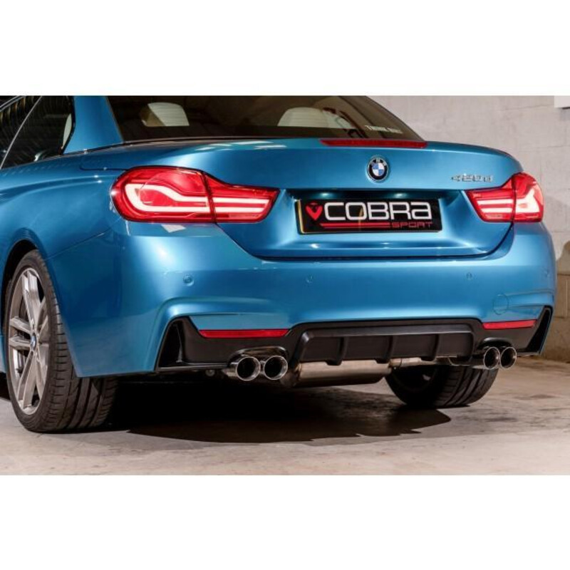 Silencieux "Style M4" Cobra pour BMW 420d F32, F33 & F36 (13-20)