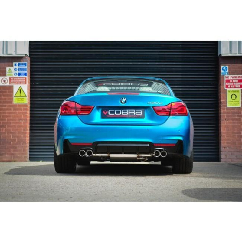 Silencieux "Style M4" Cobra pour BMW 420d F32, F33 & F36 (13-20)