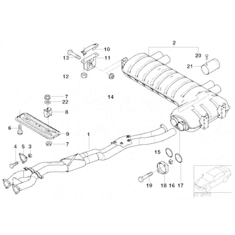 Silencieux Cobra pour BMW M3 E46