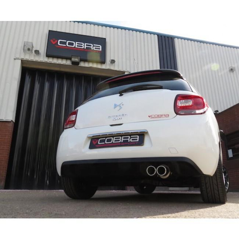 Ligne d'Echappement "Catback" Cobra pour Citroen DS3 1.6L THP
