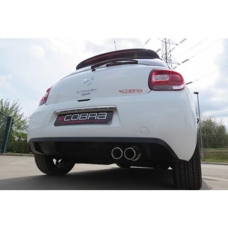 Ligne d'Echappement "Catback" Cobra pour Citroen DS3 1.6L THP