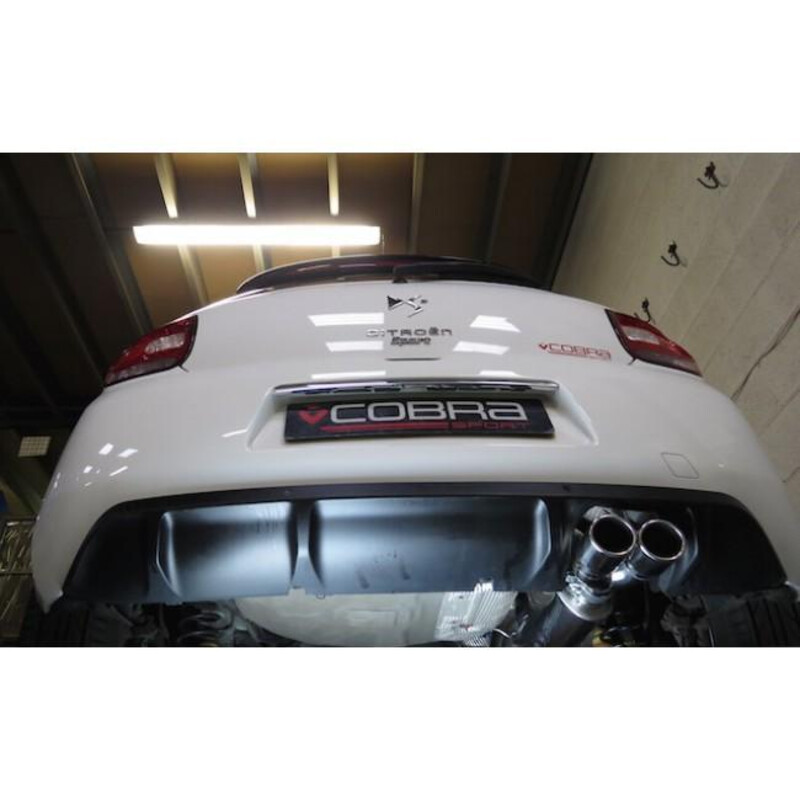 Ligne d'Echappement "Catback" Cobra pour Citroen DS3 1.6L THP