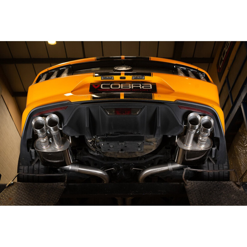 Ligne d'Echappement "Catback" Cobra pour Ford Mustang - Avec Valve (Ø3")