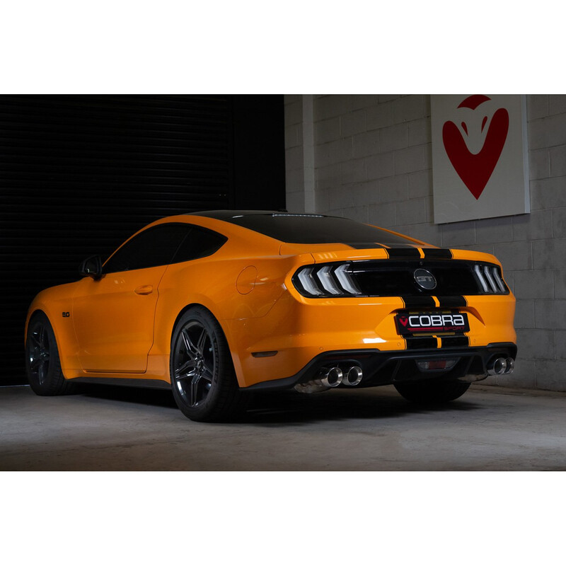 Ligne d'Echappement "Catback" Cobra pour Ford Mustang - Avec Valve (Ø3")
