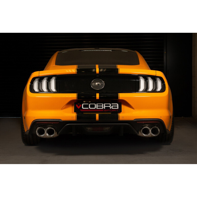 Ligne d'Echappement "Catback" Cobra pour Ford Mustang - Avec Valve (Ø3")