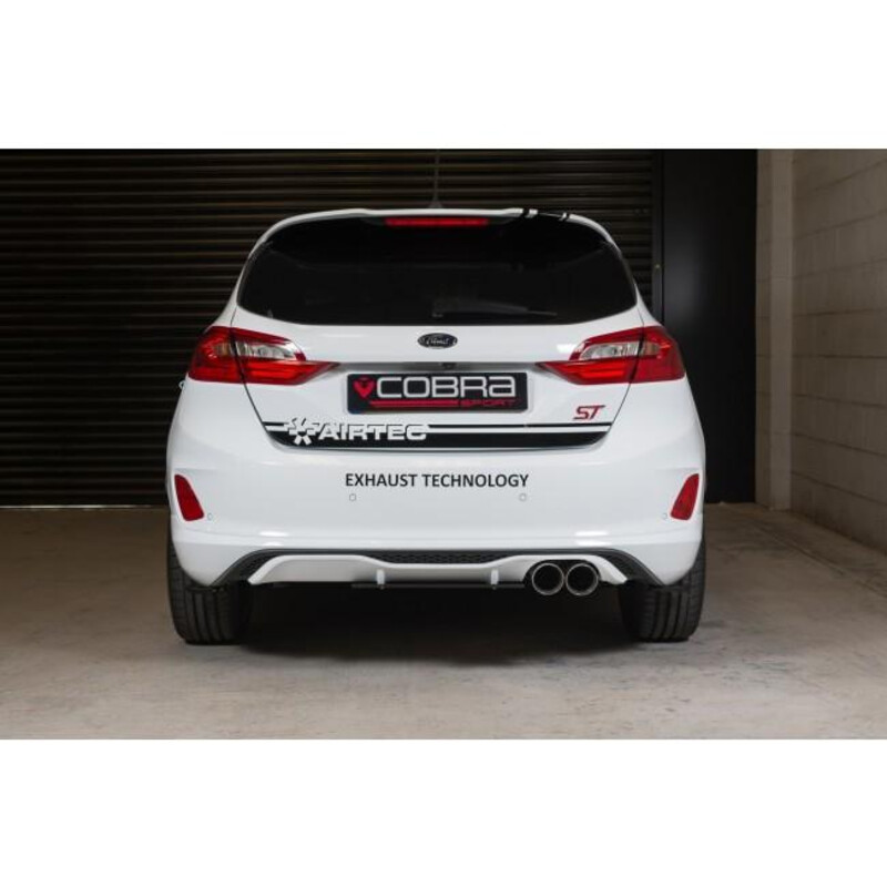Ligne d'Echappement "Catback" Cobra pour Ford Fiesta ST MK8 - Avec Valve