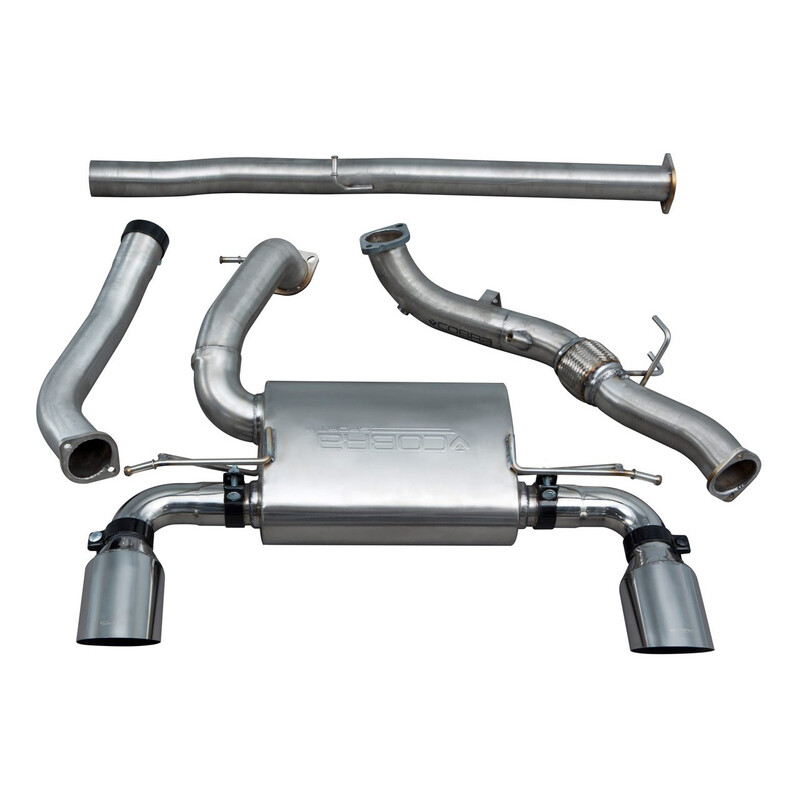 Ligne d'Echappement Complète "Turboback" Cobra pour Ford Focus RS MK3