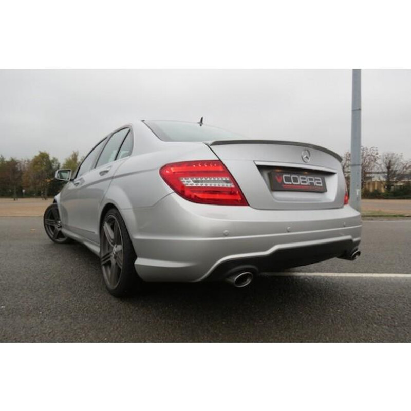 Silencieux "Style 350" Cobra pour Mercedes C200, 220 & 250 Diesel W204 (07-14)