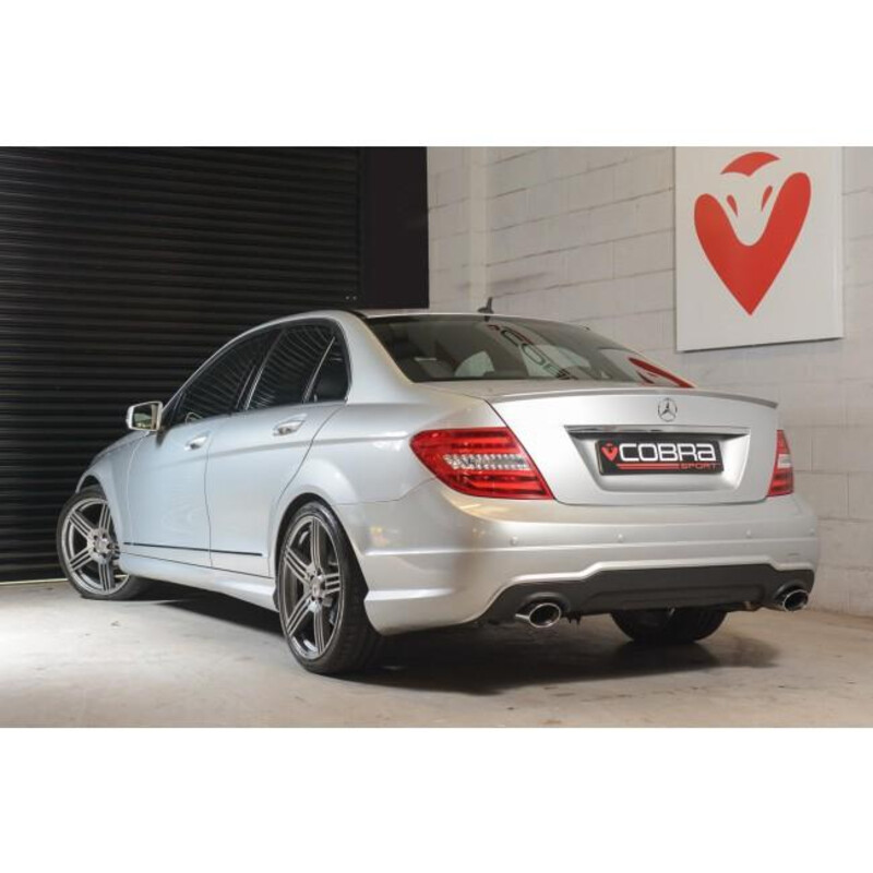 Silencieux "Style 350" Cobra pour Mercedes C200, 220 & 250 Diesel W204 (07-14)