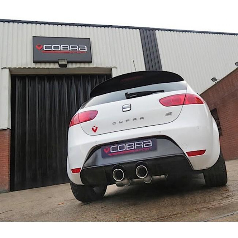 Ligne d'Echappement "Catback" Cobra pour Seat Leon Cupra R 1P 2.0L TFSI (10-12)