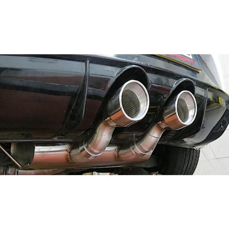 Ligne d'Echappement Complète "Turboback" Cobra pour Seat Leon Cupra R 1P 2.0L TFSI (10-12)