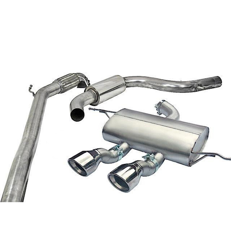 Ligne d'Echappement Complète "Turboback" Cobra pour Seat Leon Cupra R 1P 2.0L TFSI (10-12)