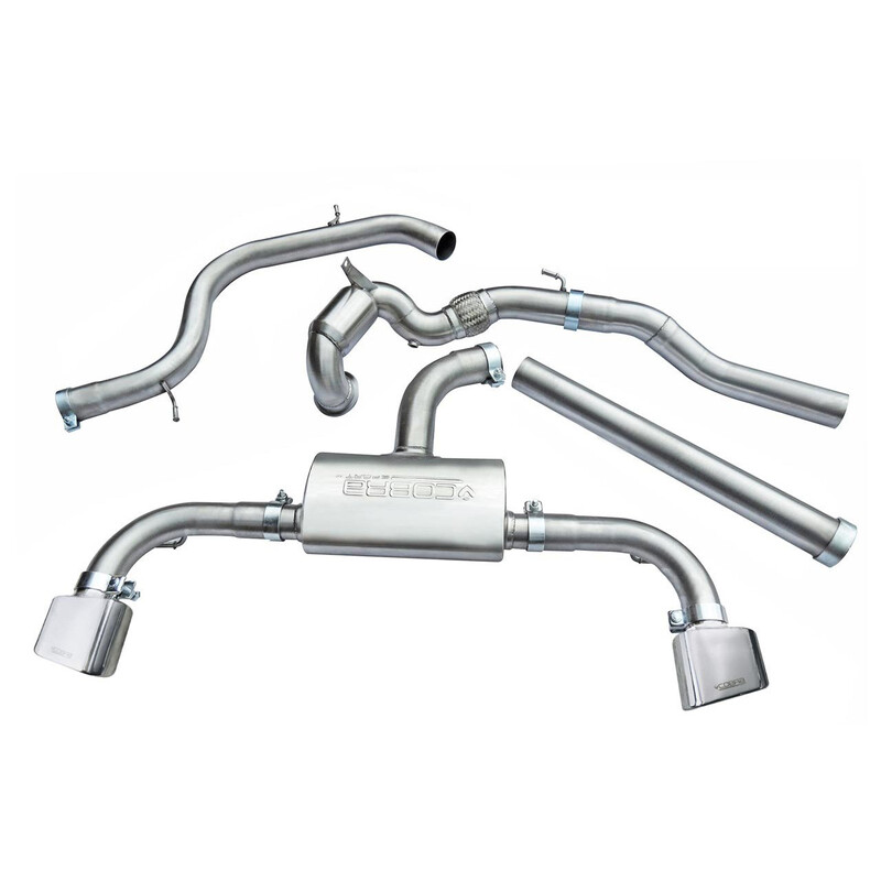 Ligne d'Echappement Complète "Turboback" Cobra pour Seat Leon Cupra 5F 280 à 300 ch, sans FAP (14-18)