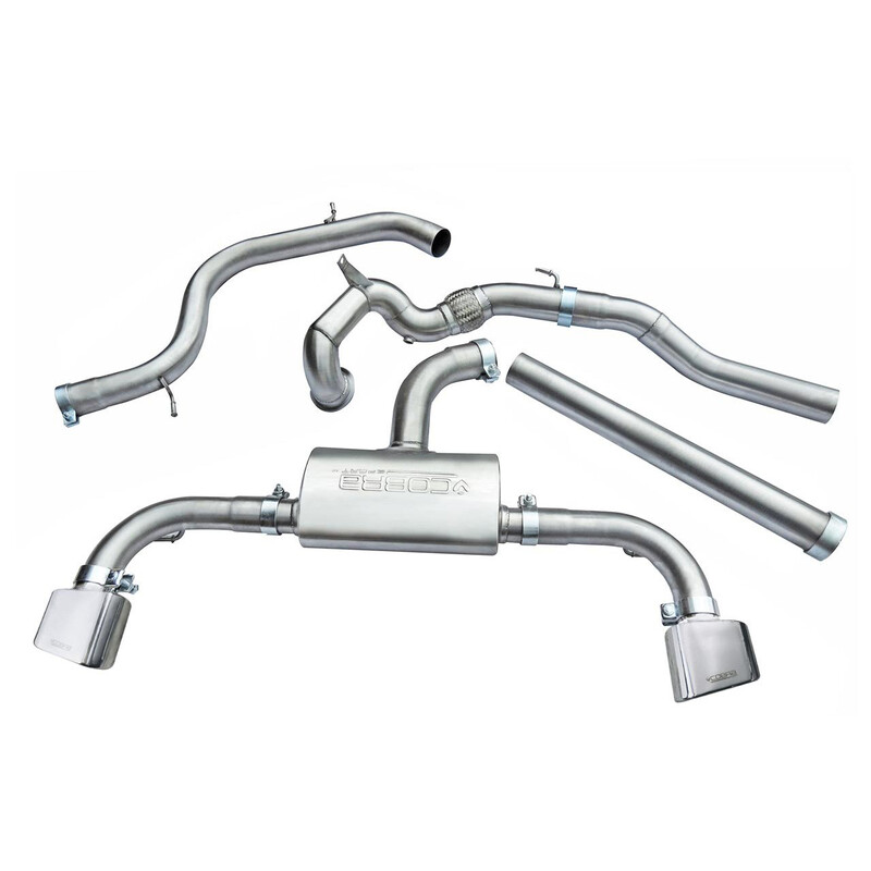 Ligne d'Echappement Complète "Turboback" Cobra pour Seat Leon Cupra 5F 280 à 300 ch, sans FAP (14-18)