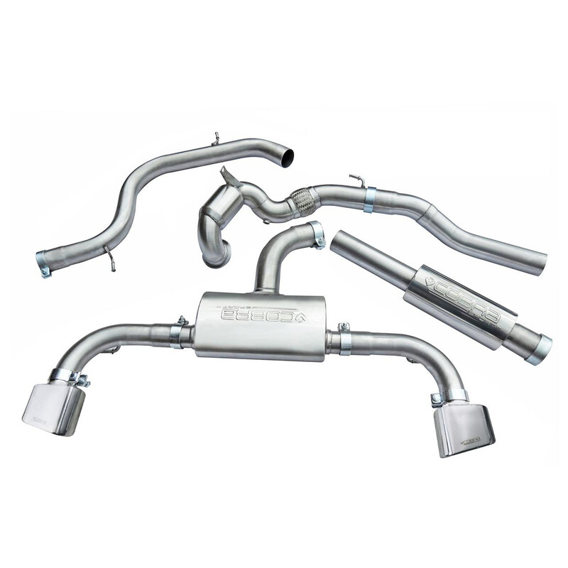 Ligne d'Echappement Complète "Turboback" Cobra pour Seat Leon Cupra 5F 280 à 300 ch, sans FAP (14-18)