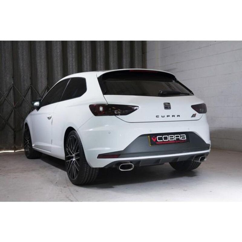 Ligne d'Echappement Complète "Turboback" Cobra pour Seat Leon Cupra 5F 280 à 300 ch, sans FAP (14-18)