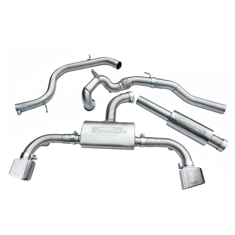 Ligne d'Echappement Complète "Turboback" Cobra pour Seat Leon Cupra 5F 280 à 300 ch, sans FAP (14-18)