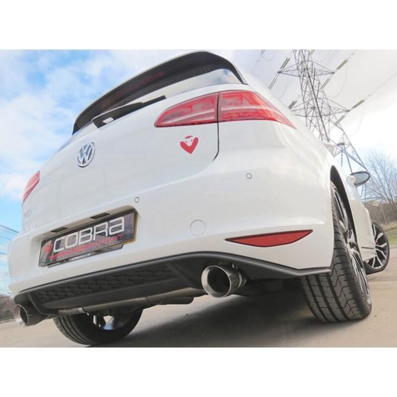 Ligne d'Echappement "Catback" Cobra pour VW Golf 7 2.0L TDI "GTI Style" (14-17)