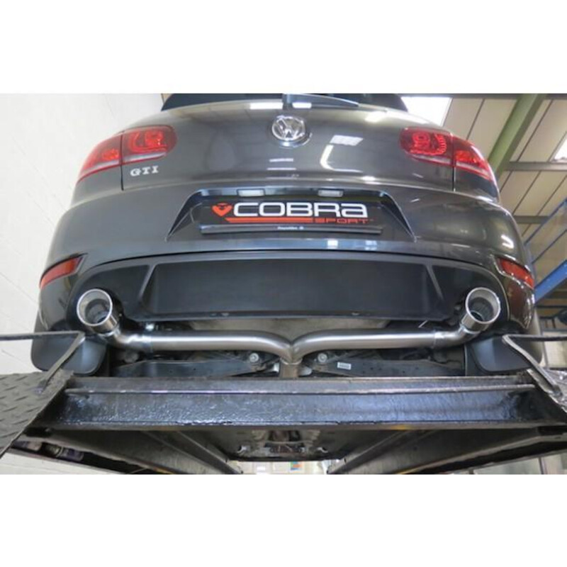 Ligne d'Echappement "Venom Box Delete" Cobra pour VW Golf 6 GTI 2.0L TSI (09-12)
