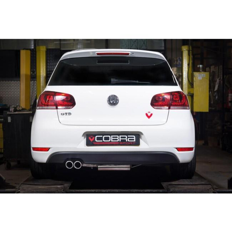 Ligne d'Echappement "Catback" Cobra pour VW Golf 6 2.0L TDI 170 ch (09-13)