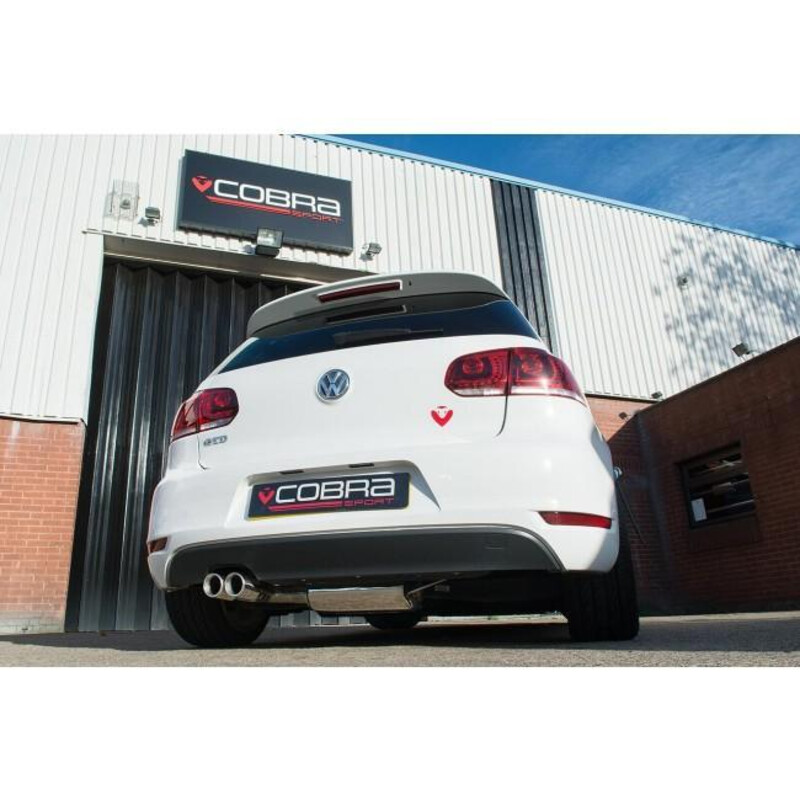 Ligne d'Echappement "Catback" Cobra pour VW Golf 6 2.0L TDI 170 ch (09-13)