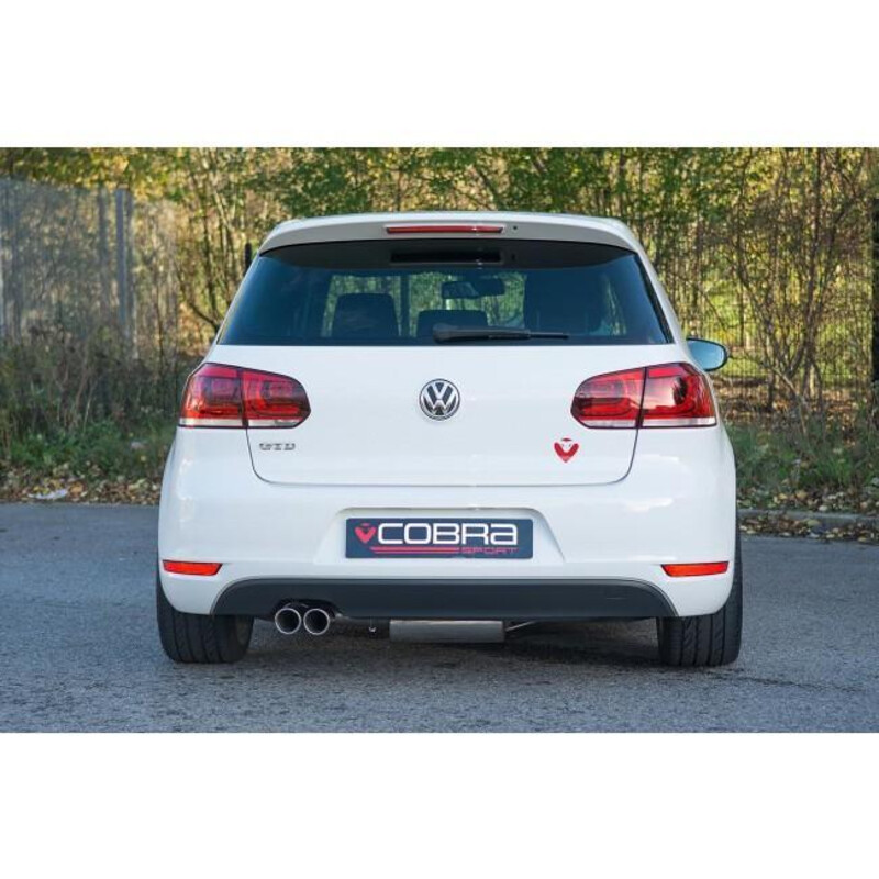 Ligne d'Echappement "Catback" Cobra pour VW Golf 6 2.0L TDI 170 ch (09-13)