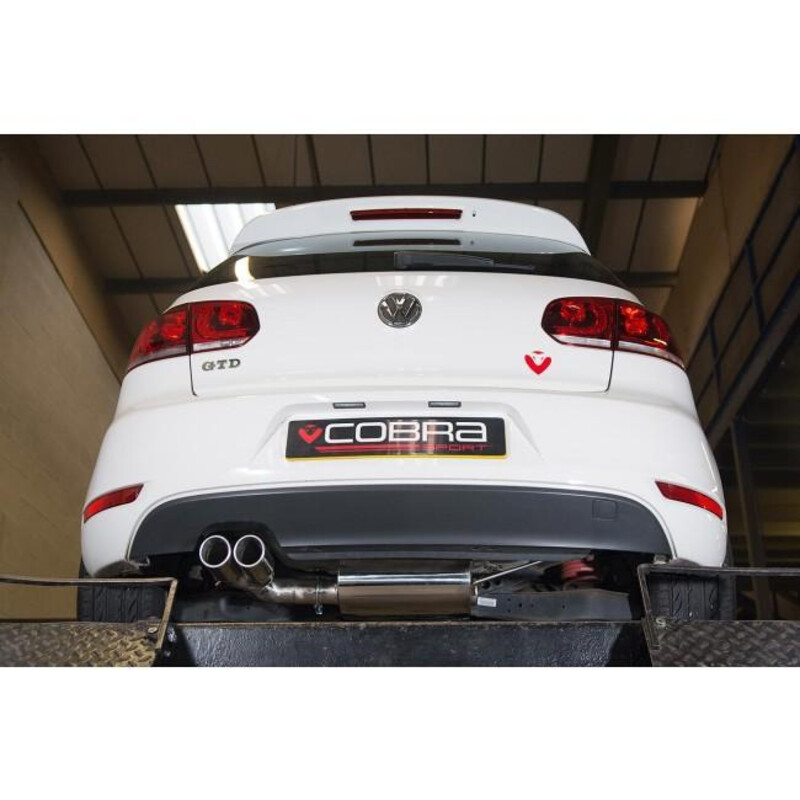 Ligne d'Echappement "Catback" Cobra pour VW Golf 6 2.0L TDI 170 ch (09-13)