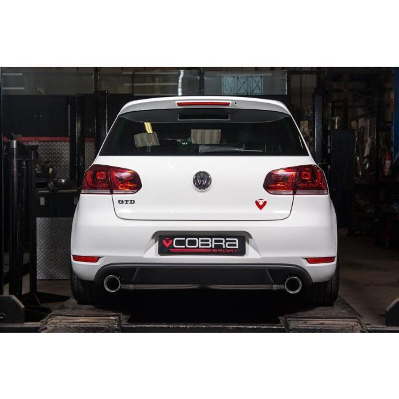 Ligne d'Echappement "Venom Box Delete" Cobra pour VW Golf 6 2.0L TDI 170 ch (09-13)