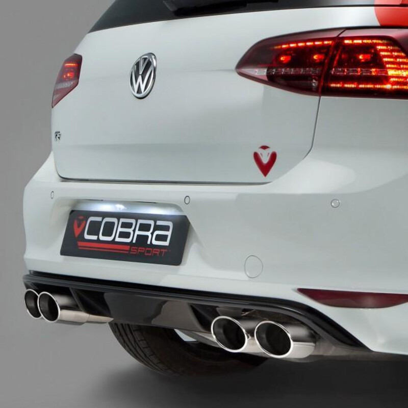 Ligne d'Echappement "Catback" Cobra pour VW Golf 7 R 2.0L TSI (12-18)
