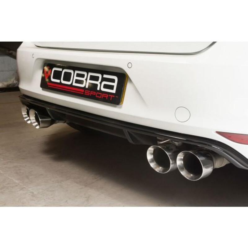 Ligne d'Echappement "Catback" Cobra pour VW Golf 7 R 2.0L TSI (12-18)
