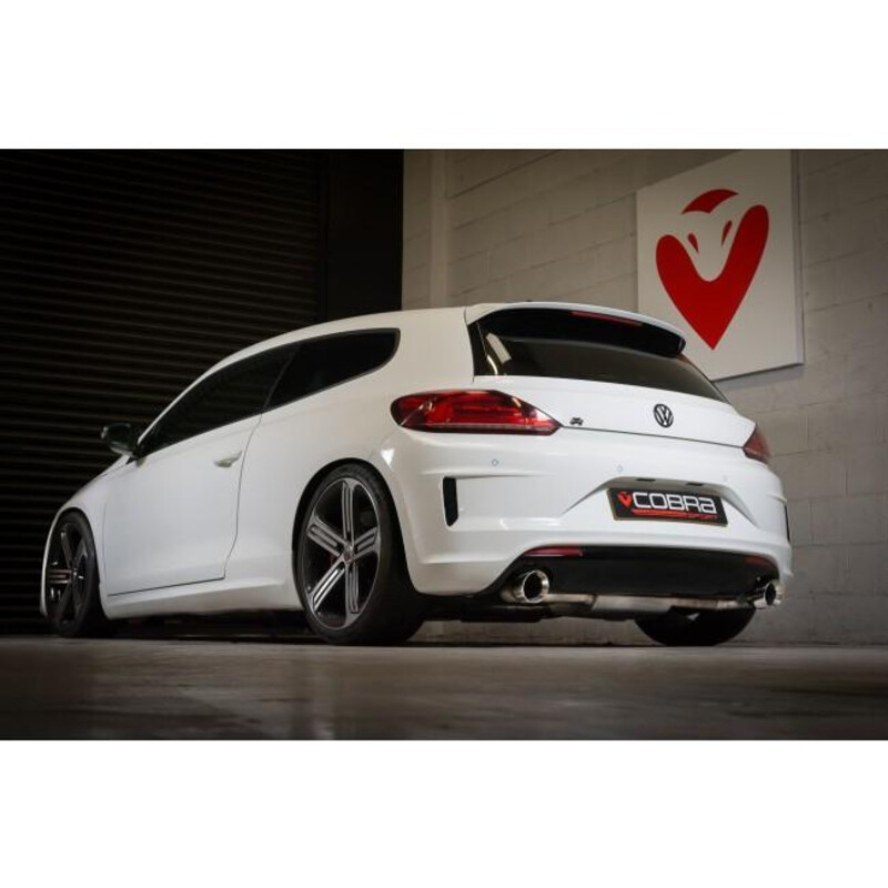 Ligne d'Echappement "Catback" Cobra pour VW Scirocco R 2.0L TSI (09-18)