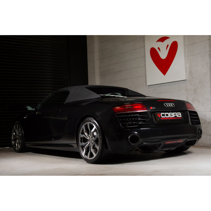 Ligne d'Echappement "Catback" Cobra pour Audi R8 V10 (13-15), avec Valve