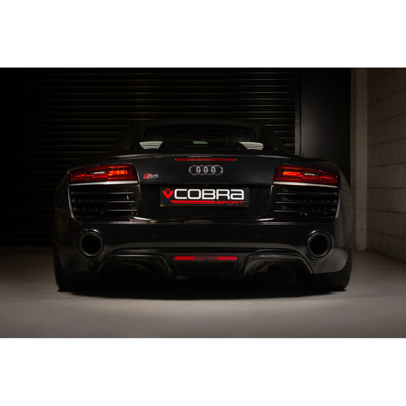 Ligne d'Echappement "Catback" Cobra pour Audi R8 V10 (13-15), avec Valve