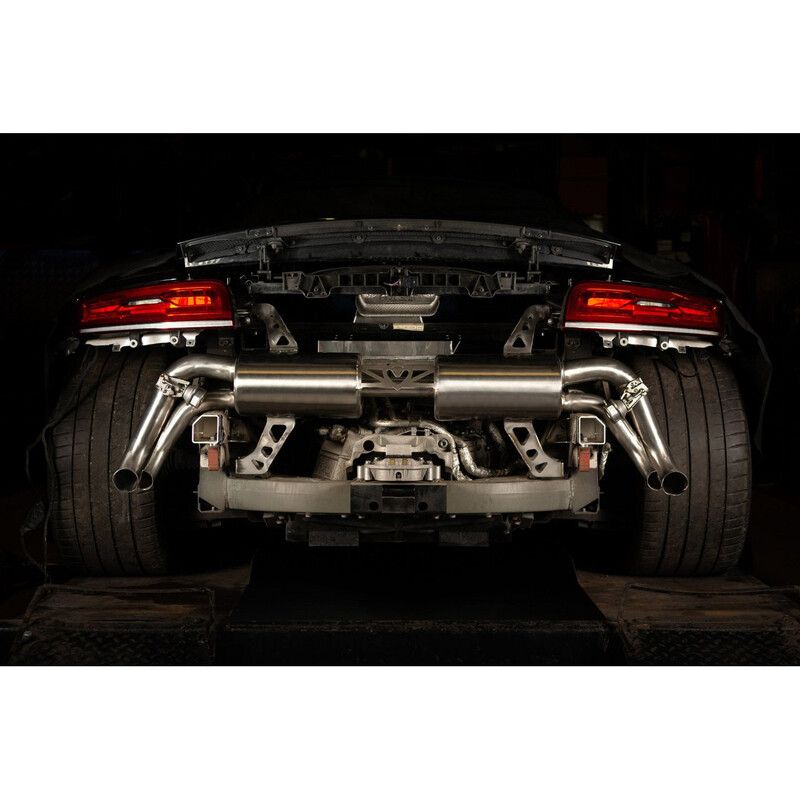Ligne d'Echappement "Catback" Cobra pour Audi R8 V10 (13-15), avec Valve