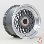 Jante Autostar Silhouette 15x8" 4x100/108 ET25, Gunmetal, Rebord Poli