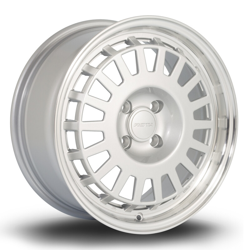 Jante Rota EG6 16x7" 4x108 ET35, Gris Argenté