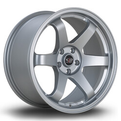 Jante Rota Grid 18x9.5" 5x108 ET35, Gris Argenté