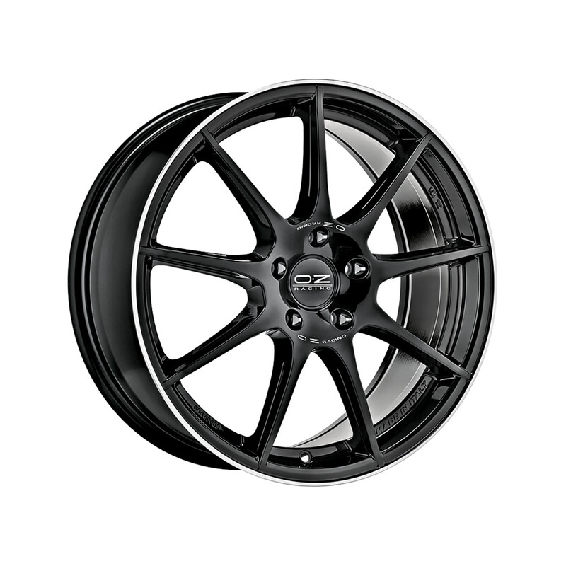 Jante OZ Veloce GT 18x8" 5x108 ET45, Noir Brillant