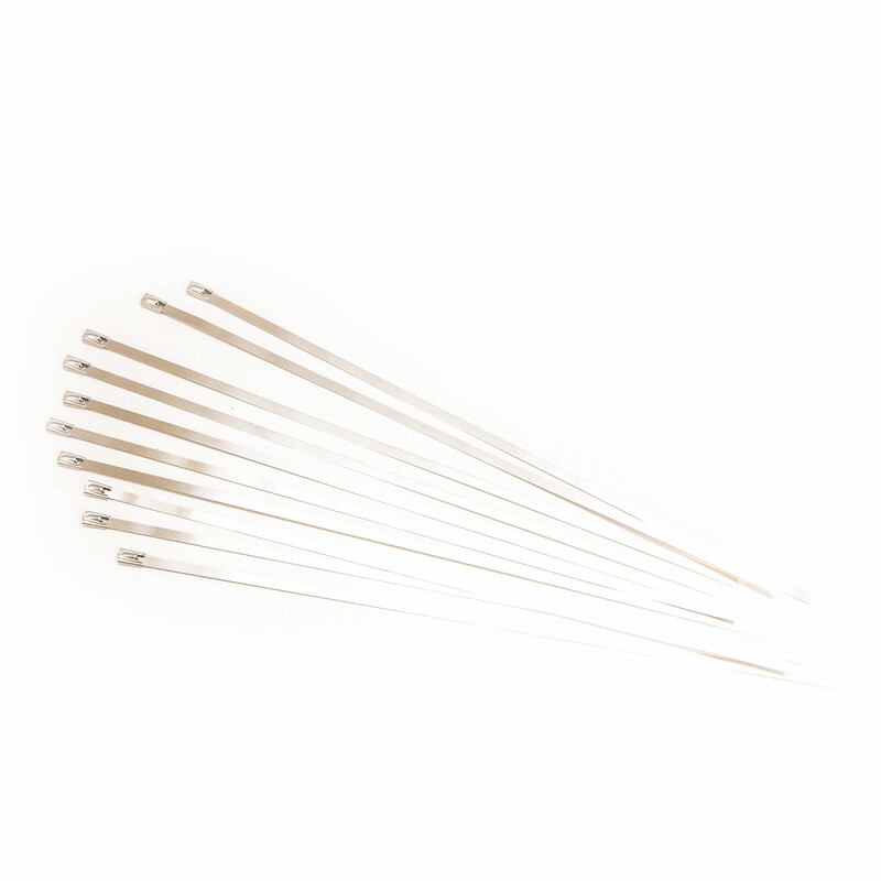 Bandelette Isolante Echappement Orange (15m x 50mm) + Colliers Inox