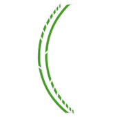 Stripe pour Jantes Foliatec Racing Vert