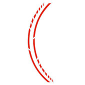 Stripe pour Jantes Foliatec Racing Rouge Fluo