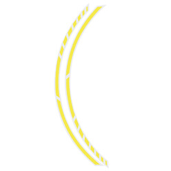 Stripe pour Jantes Foliatec Racing Jaune Fluo