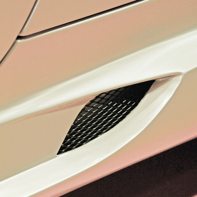 Grille Alu Race Foliatec Noire 20 x 120 cm